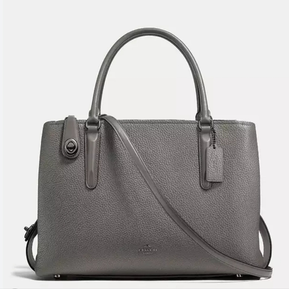 Coach Brooklyn Carryall 34 57276 Women's Leather Handbag